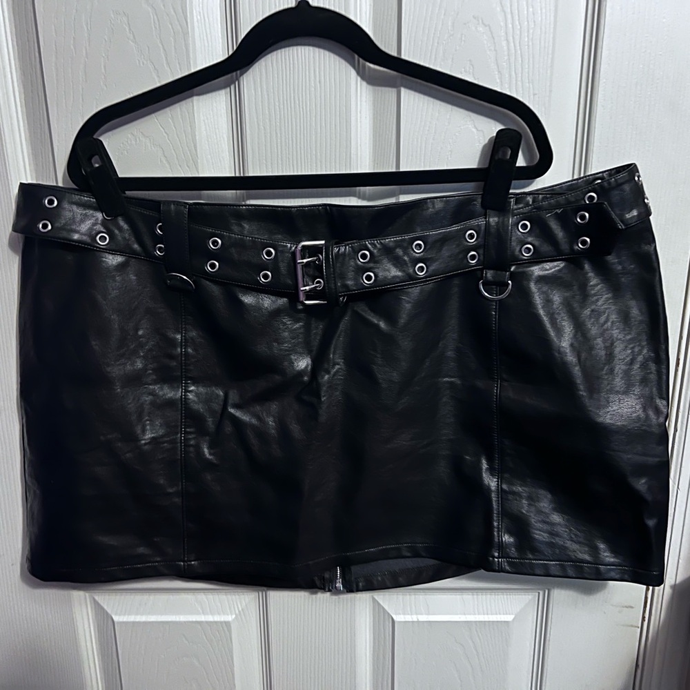 Dolls Kill / Current Mood Pleather Mini Skirt